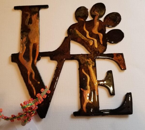Made in Nevada LOVE with ‘Paw’ metal art