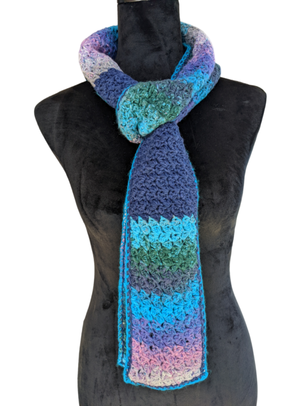Made in Nevada Out of the Blue – Crocheted Scarf for Women