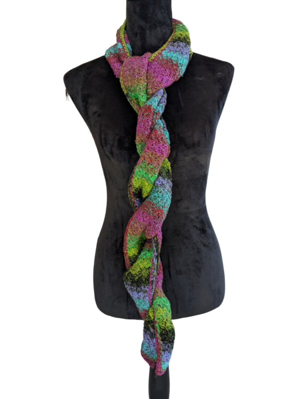 Made in Nevada Painted Bird – Crocheted Scarf for Women