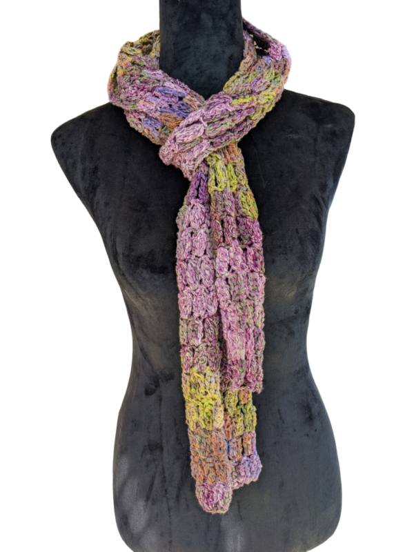 Product image of  Splendour Among the Grass – Crocheted Scarf for Women for Spring-Summer