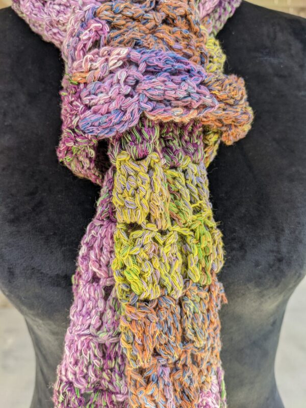 Made in Nevada Splendour Among the Grass – Crocheted Scarf for Women for Spring-Summer
