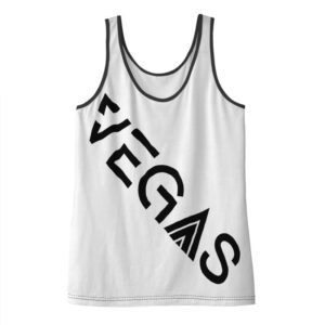 Product image of  Duality Gear, Vegas Bound, Black & White Mudcloth, Ladies Soft Jersey Tank Top