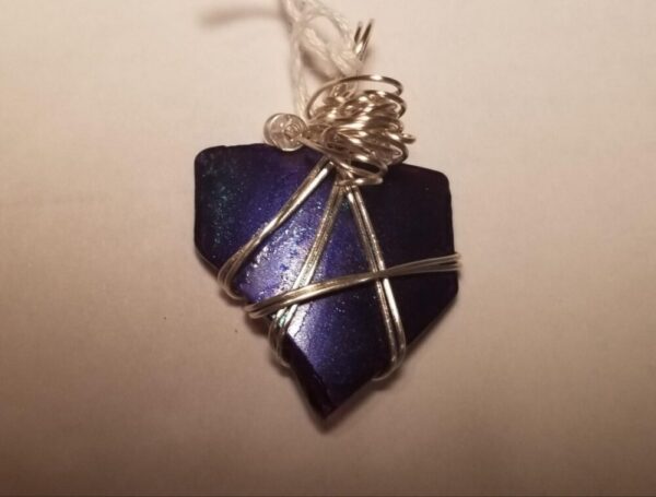 Made in Nevada Purple iridescent pendant