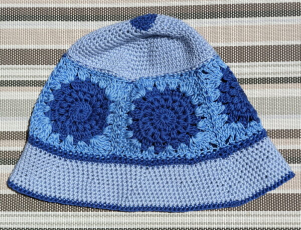 Made in Nevada Bluebell – Crocheted Bucket Hat
