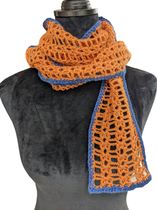 Product image of  Scarf, Hand Crocheted: Pumpkin Peepers