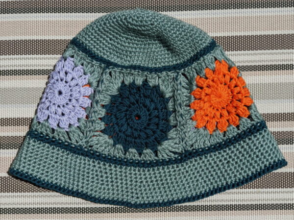 Made in Nevada Sage – Crocheted Bucket Hat