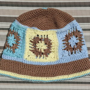Product image of  Surfer – Crocheted Bucket Hat With Granny Squares