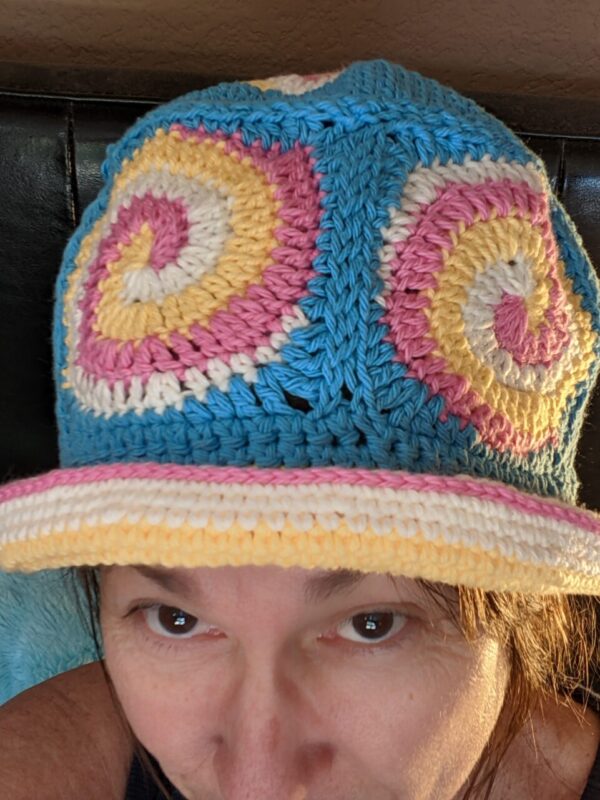 Product image of  Twistee – Crocheted Hat With Granny Squares