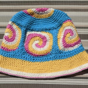 Made in Nevada Twistee – Crocheted Hat With Granny Squares
