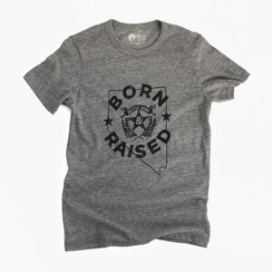 Product image of  BORN and RAISED Nevada Pride Tshirt (unisex)