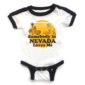 Made in Nevada Somebody in NVLoves Me Ringer T-shirt (kids)