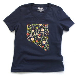 Product image of  Nevada Wildflower V-Neck T-shirt (Womens)