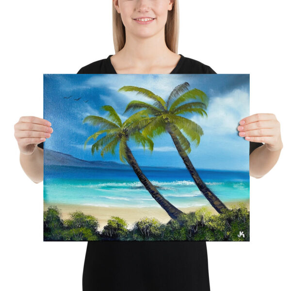 Made in Nevada Poster Print – Paradise Beach Seascape by Paint With Josh