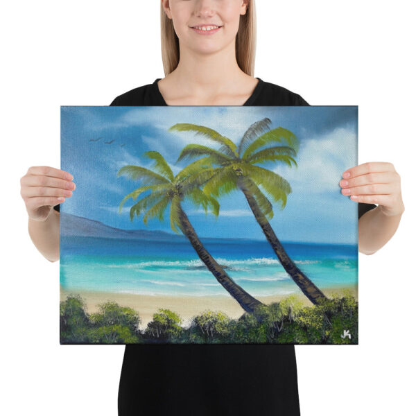 Made in Nevada Canvas Print – Paradise Beach Seascape by Paint With Josh