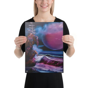Product image of  Canvas Print – Blood Moon Beach by Paint With Josh