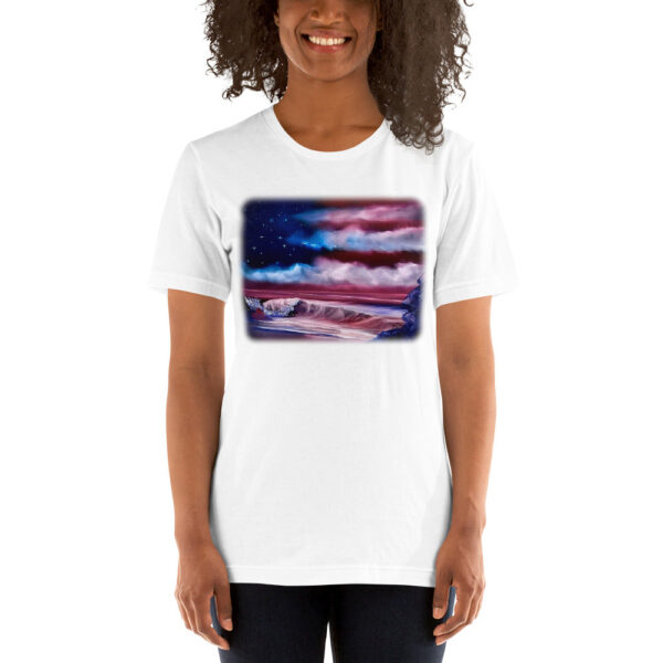 Product image of  Clothing – American Flag Patriotic Unisex t-shirt by PaintWithJosh