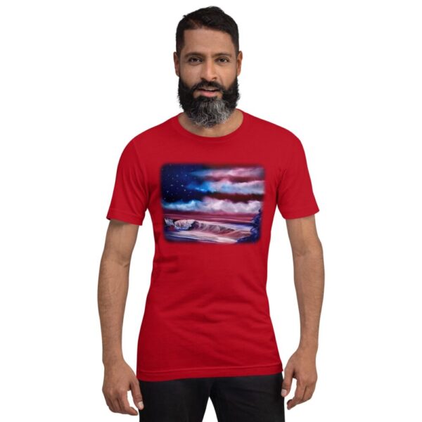 Made in Nevada Clothing – American Flag Patriotic Unisex t-shirt by PaintWithJosh