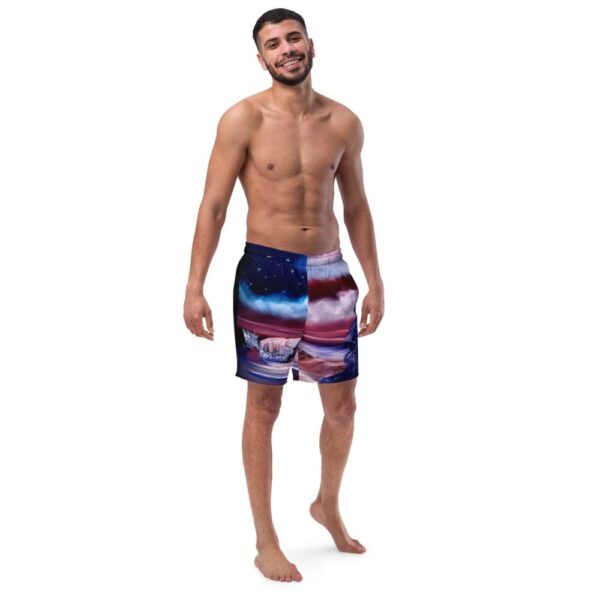 Made in Nevada Swimwear – American Flag Patriotic USA Men’s swim trunks