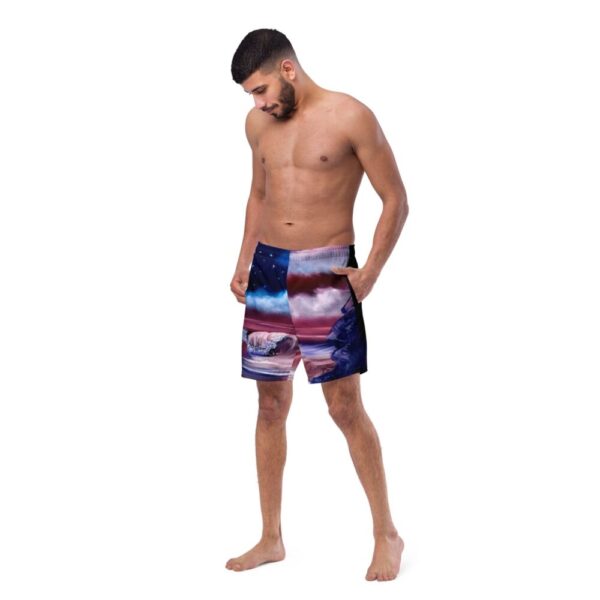 Made in Nevada Swimwear – American Flag Patriotic USA Men’s swim trunks