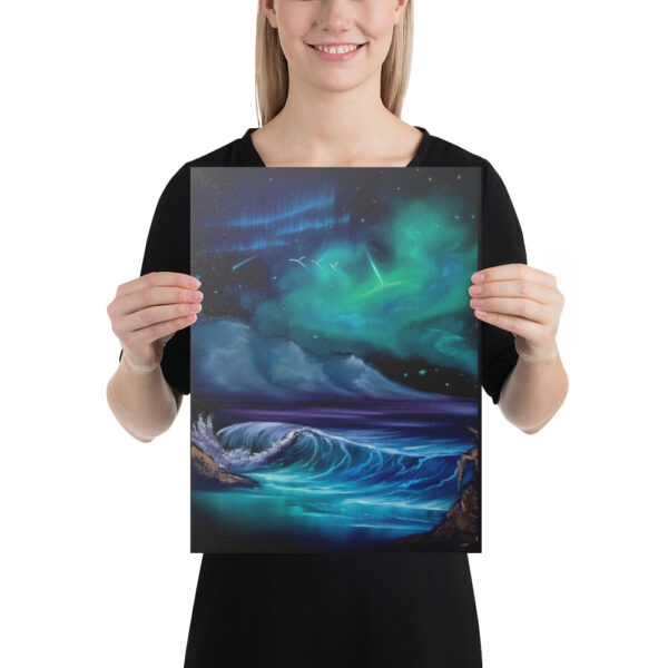 Product image of  Canvas Print – Galactic Beach Seascape by PaintWithJosh