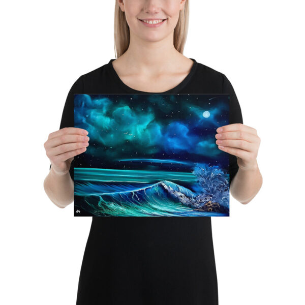 Product image of  Poster Print – UFO Beach Seascape by PaintWithJosh