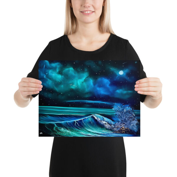 Made in Nevada Poster Print – UFO Beach Seascape by PaintWithJosh