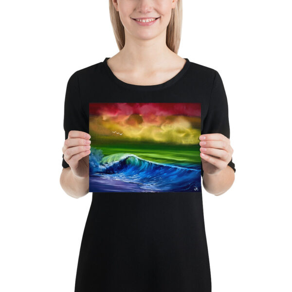 Product image of  Poster Print – Pride Flag Seascape by PaintWithJosh