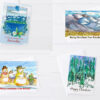 Merry Christmas From Nevada Desert Landscape Watercolor