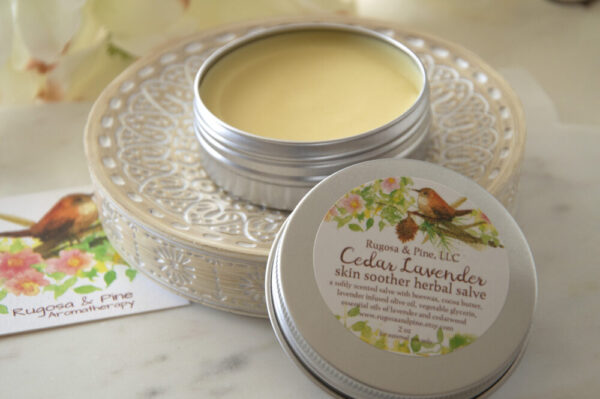 Made in Nevada Cedarwood Lavender Balm Salve 2 oz. Eczema Dry Skin Soother