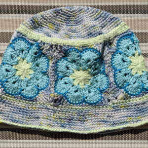 Made in Nevada AbFab – Crocheted Hat With Granny Squares