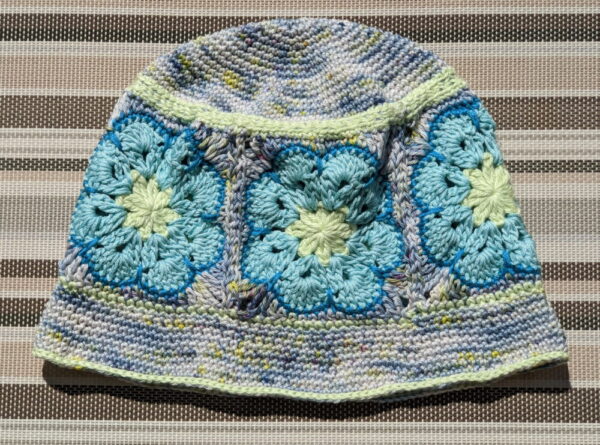 Product image of  AbFab – Crocheted Hat With Granny Squares
