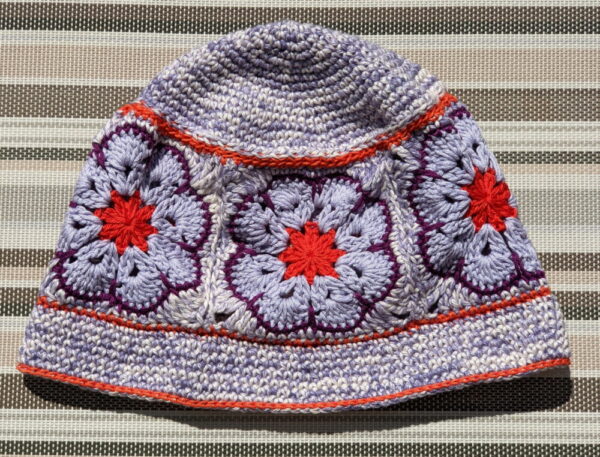 Made in Nevada Dazzler – Crocheted Hat With Granny Squares