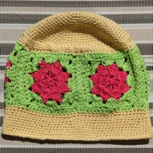 Made in Nevada Freshy – Crocheted Hat With Granny Squares