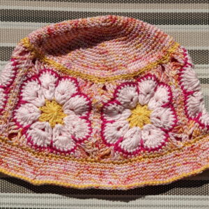 Made in Nevada Glory – Crocheted Hat With Granny Squares