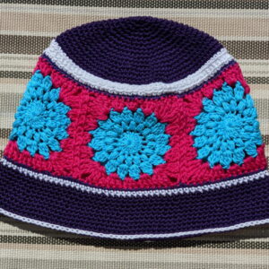 Made in Nevada Majesty – Crocheted Hat With Granny Squares