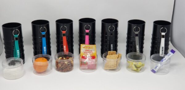 Product image of  Seeit® Black Portable Bottle Holder with Clear Detachable Container