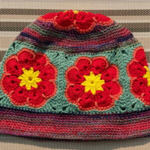Made in Nevada Amour – Crocheted Hat With Granny Squares
