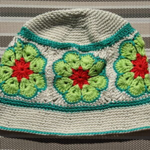Made in Nevada Jolly – Crocheted Hat With Granny Squares