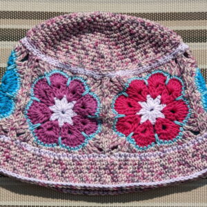 Made in Nevada Petal – Crocheted Hat With Granny Squares
