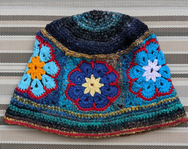 Made in Nevada Rugged – Crocheted Hat With Granny Squares