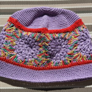 Made in Nevada Sprinkles – Crocheted Hat With Granny Squares