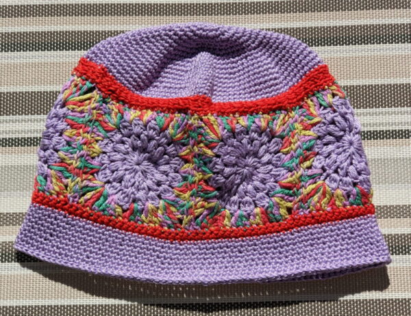 Made in Nevada Sprinkles – Crocheted Hat With Granny Squares