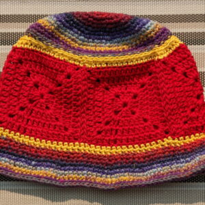 Made in Nevada Vida – Crocheted Hat With Granny Squares