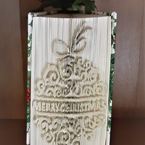 Made in Nevada Ornate Merry Christmas Ornament Folded Book