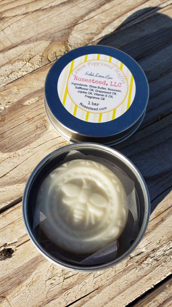 Made in Nevada Lemon Poppyseed Muffin Solid Lotion Bar