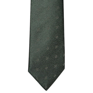 Made in Nevada Dark Green necktie with green flowers