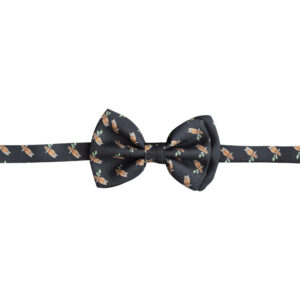 Made in Nevada Black bowtie with owls (child size)