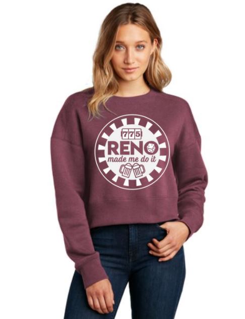Product image of  Reno Made Me Do It Women’s Cropped Crew