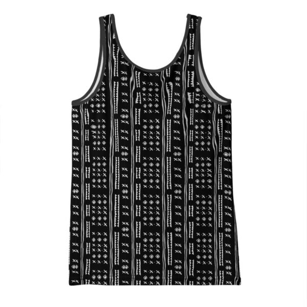 Product image of  Duality Gear, Love Me, Black & White Mudcloth, Ladies Soft Jersey Tank Top
