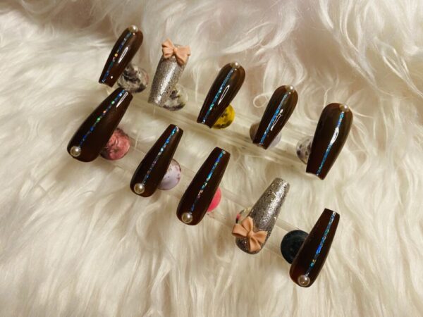 Product image of  Date Night Long Press On Nails Size Medium